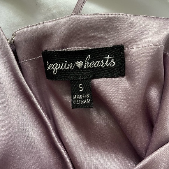 Sequin Hearts Fit and Flare A-line Dual Strap Mini Dress Size 5 - Picture 9 of 11